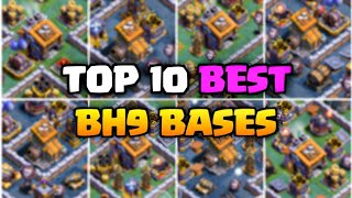 Bh9 Base After Update 2024  Top 10 Layout Links  Builder Hall 9 Best Base in Clash of Clans [upl. by Bartosch203]