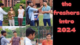 THE FRESHERS INTRO 2024  JIIT NOIDA SECTOR 62  Seniors interacting with Juniors on First Day [upl. by Nnylecoj]