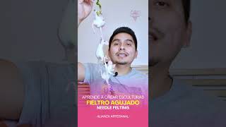 Aprende fieltro agujado tutorial de fieltro agujado fieltroagujado needlefelting fieltro [upl. by Aihsemot45]