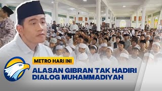 Gibran Tidak Hadiri Dialog Muhammadiyah Kenapa [upl. by Osnerol440]