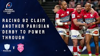 Highlights  Racing 92 v Stade Francais Paris  Round of 16 │Heineken Champions Cup Rugby 202122 [upl. by Nallij]