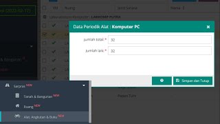 Lengkapi Data Sarpras Jumlah Komputer dalam Lab Harus terisi [upl. by Yrad]