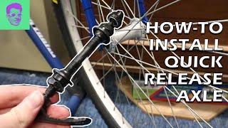 How to Convert to Quick Release Bike Axle  EASY UPGRADE [upl. by Tryck368]