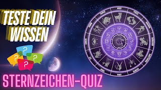 Astrologie Quiz 1  Teste dein Wissen über Sternzeichen  Horoskope XXL [upl. by Eelytsirk]