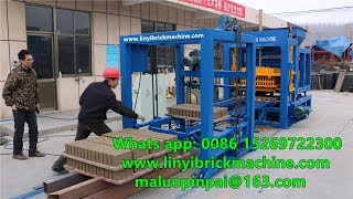 Show QT615 automatic concrete block production plant machines at different angles [upl. by Uv]