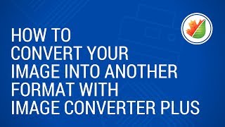 How to define image format for conversion in ImageConverter Plus [upl. by Giltzow]