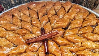 SEKRETET E BAKLLAVASE TRADICIONALE TURKE PREGATITJA PJEKJA PRERJA SHERBETI PJESA 1 [upl. by Judie970]