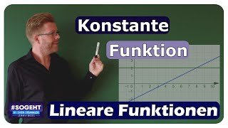 Mathematik entschlüsselt Die Konstante Funktion als spezielle lineare Funktion [upl. by Cinda]