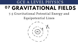 GCE A Level Physics  Gravitational Potential Energy and Equipotential Lines Gravitational Fields [upl. by Ameekahs938]