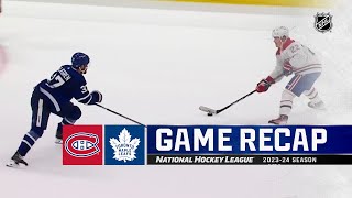 Canadiens  Maple Leafs 102  NHL Highlights 2023 [upl. by Arndt755]