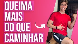 🔥 QUEIMA MAIS CALORIAS que 1 HORA de CAMINHADA NA RUA  Caminhada em casa 20 min  Henrich Lima [upl. by Allisirp]