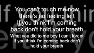 Nicole Scherzinger  Dont Hold Your Breath  Lyrics [upl. by Kedezihclem]