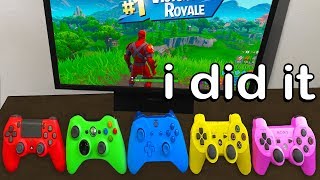 Every death i SWITCH my CONTROLLER in Fortnite [upl. by Fritze]