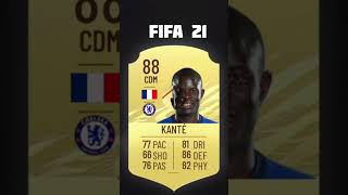 Kante card evolution in every Fifafc [upl. by Mcgee]