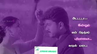 Adadada Innum En Nenjam Puriyalaya  Vijay love romance song  Tamil status  Anan music [upl. by Raskind740]