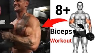 Bigger Biceps Workout At Home With Dumbbells [upl. by Cyma]