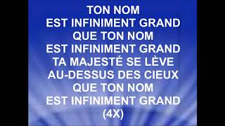 TON NOM EST INFINIMENT GRAND  EDEN amp HOSANNA ALIVE MUSIC [upl. by Ardnoyek]