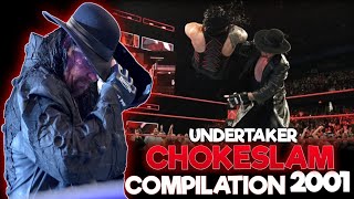 Wwe Undertaker Chokeslam Compilation 2001 [upl. by Aneelas]