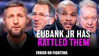 quotHe’s F PATHETIC” Carl Froch SLAMS Frank Warren and Eddie Hearn over Saudi Arabia criticism [upl. by Ydahs]