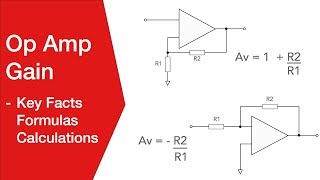 Op Amp Gain  Details Calculations Formulas [upl. by Sanger]