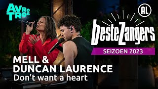 Mell amp Duncan Laurence  Dont want a heart  Beste Zangers 2023 [upl. by Onfroi]