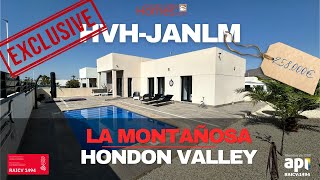 HVHJANLM 258000€ La Montanosa Hondon de las Nieves 3 bed modern villa  private pool solarium [upl. by Caprice]