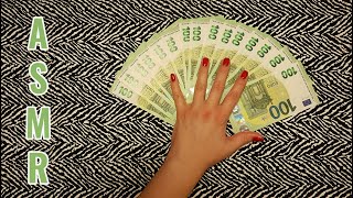 Money Sounds ASMR • EURO • Counting Money EUR • Squeezing banknotes No Talking [upl. by Laura]