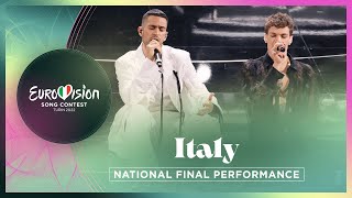 Mahmood amp BLANCO  Brividi  Italy 🇮🇹  National Final Performance  Eurovision 2022 [upl. by Jarlath]