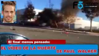 EL VIDEO DE LA MUERTE DE PAUL WALKER ASÍ FUE EL ACCIDENTE  Dead Of Paul Walker [upl. by Rives910]