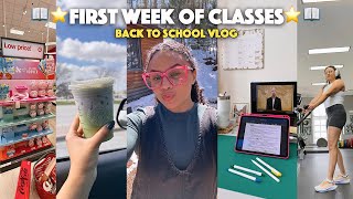 VLOG  First Week Back To School 🤓💻 [upl. by Sylera]