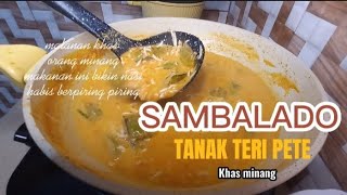 Sambalado tanak teri patai makanan khas minang  harian ika part 1 [upl. by Michaelina]