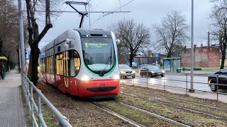 Liepājas tramvaji 2  Trams in Liepāja 25122023 [upl. by Lennej693]