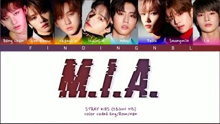 stray kids quotmiaquot ot8 ver lyrics  color coded engromhan [upl. by Yanal]