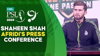 Lahore Qalandars Captain Shaheen Shah Afridis Press Conference HBLPSL9 KhulKeKhel [upl. by Purse784]