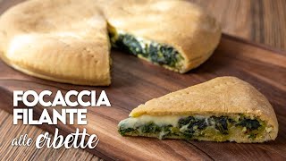 FOCACCIA FILANTE RIPIENA ALLE ERBETTE Ricetta Facile  Fatto in Casa da Benedetta [upl. by Adabelle]