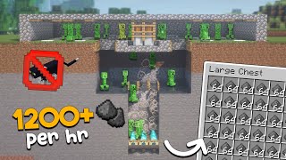 EASY Creeper Farm Minecraft 120  1200 Gunpowder Per Hour [upl. by Aicre]