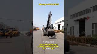 excavator Brandnew wheeled crawler dualpurpose excavator please contact me if you need it [upl. by Tiebold64]