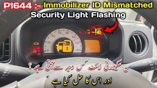 2022 suzuki Alto Dtc P1644 Immobilizer ID Mismatched  security light blinking car not start issue [upl. by Cartan]