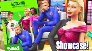 FULL MOSCHINO STUFF PACK Item SHOWCASE CAS BUILD BUY Review  The Sims 4 [upl. by Hoo902]