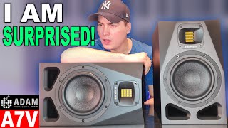 The BEST Monitors Ive EVER tested ADAM Audio A7V Review [upl. by Caron]