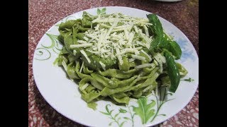 🍝💚PASTA AL PESTO🍝😃 Receta Original Italiana🙂  COCINA DE RESTAURANTE EN CASA [upl. by Dagny822]