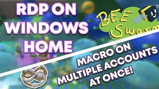 Macro on Multiple Accounts on Windows HOME  Natro Macro RDP Tutorial [upl. by Leruj969]