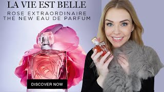 NEW LANCOME LA VIE EST BELLE ROSE EXTRORDINAIRE PERFUME REVIEW 🌹  Soki London [upl. by Cinom]