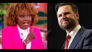 Karine Jean Pierre Fires Back at JD Vance’s ‘Ridiculous’ Call for Biden to Resign [upl. by Oram]