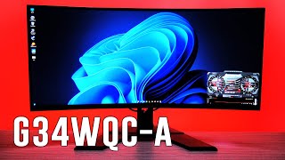 Gigabyte G34WQCA 144Hz Ultrawide Amazing amp Immersive Gaming [upl. by Maharg234]