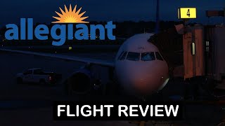 Allegiant Airbus A320 Flight Review  Knoxville TYS  Orlando SFB [upl. by Naeerb289]