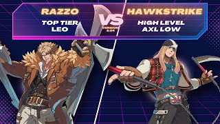 GGST ▰ Razzo Leo vs Hawkstrike Axl Low Guilty Gear Strive Top Tier Matchup [upl. by Goto]