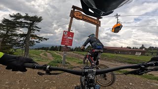 Klinovec Downhill Strecke mit crash 😅 mtb propain klinovec bikepark [upl. by Sidnak]