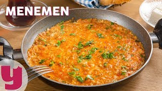 Menemen Tarifi  Kahvaltı Tarifleri  Yemekcom [upl. by Angela]