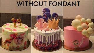 1st Birthday Cake ideas for GIRLS WITHOUT FONDANT  Birthday Cake ideas for Kids WITHOUT FONDANT [upl. by Anert]